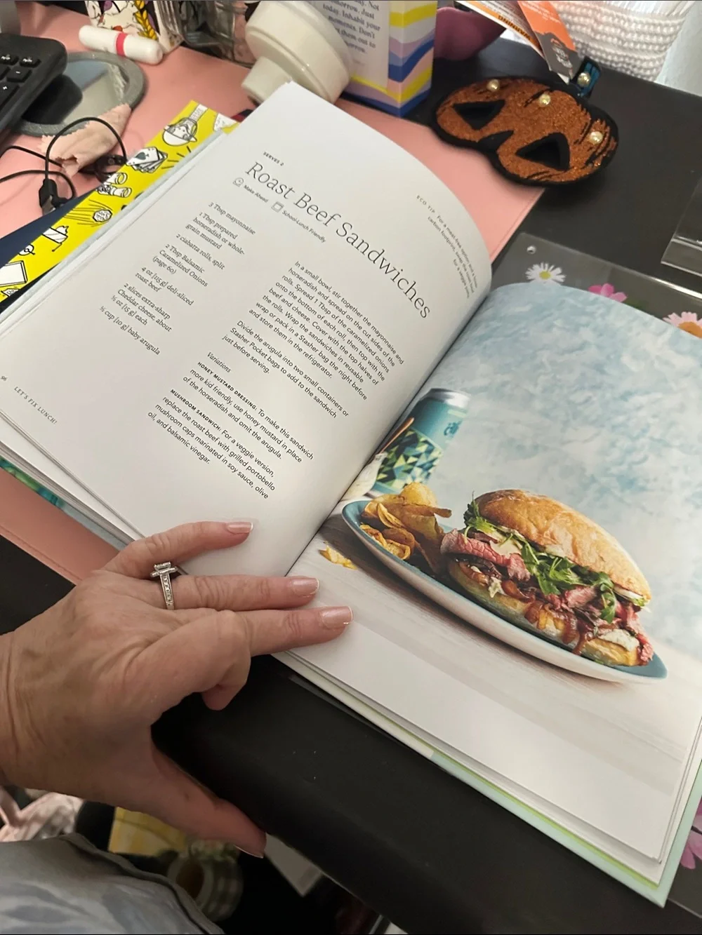 Hard cover Let’s Fix Lunch cookbook. NWT